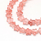 Cherry Quartz Glass Beads Strands G-R302-12-1
