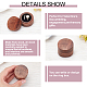 FINGERINSPIRE Round Wood Couple Ring Box with Black Velvet Inside 2x1.4inch Coffee Color Wooden Jewelry Ring Box 2 Slots Column Ring Gift Box for Proposal Engagement Wedding Valentine's Day OBOX-WH0001-05-4