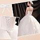 Satin-Hochzeitskleid zurück Bindeseil SRIB-WH0011-039A-6