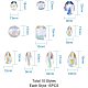 Pandahall elite 150 pz taiwan strass acrilico link strass sfaccettati per la creazione di gioielli e decorazioni per abiti ACRT-PH0001-01-2