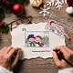 GLOBLELAND Christmas Snowman Warm Snuggle Clear Stamps Bunny Tree Gift Silicone Clear Stamp Seals for Cards Making DIY Scrapbooking Photo Journal Album Decoration DIY-WH0167-56-1112-2