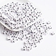 Perles de lettre de trou horizontal acrylique PL37C9308-X-1