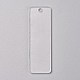 Pendentifs en acrylique blanc transparent TACR-WH0002-04-1