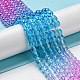 Dyed & Heated Synthetic Quartz Beads Strands G-P502-01A-02-2