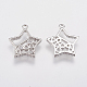 Brass Micro Pave Cubic Zirconia Charms KK-A144-021P-2