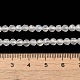 Bianco naturale agata fili di perline G-G580-4mm-01-4