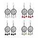 Tibetan Style Chandelier Earrings EJEW-JE00537-1