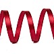 片面ソリッドカラーサテンリボン  結婚式用のクリスマスリボン  ギフト包装  弓製作  暗赤色  2/8インチ（6~7mm）  約100ヤード/ロール（91.44メートル/ロール） SRIB-S052-6mm-033-5