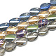Chapelets de perles en verre électroplaqué EGLA-S161-M-1