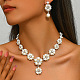 Комплекты из цепочек-цепочек с цветочным сплавом FS-WGC22CC-02-3