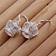 Boucles d'oreilles pendantes en laiton et zircone cubique EJEW-BB11908-2