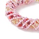 Bracelet toho japonais en perles de graines et au chalumeau avec fermoirs magnétiques en laiton BJEW-MZ00036-01-3