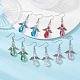 Boucles d'oreilles pendantes en alliage de style tibétain EJEW-JE05425-01-2