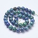 Brins de perles de chrysocolla et de lapis lazuli teints et naturels G-D855-05-10mm-2