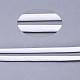 平らなポリエステル弾性コード  ウェビング衣類縫製アクセサリー  ホワイト  5mm  約3.28ヤード（3m）/ロール EC-SZ0001-01-01-5