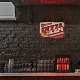 スーパーダント自家製ピザブリキ看板ファーストフードブリキ看板ヴィンテージメタルサインブリキ面白い壁アート絵画鉄の装飾ピザショップファーストフードレストラン屋外木製フェンス装飾 AJEW-WH0189-070-7