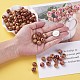 Perles de bois naturel imprimées WOOD-TA0001-15-5