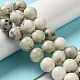 Chapelets de perles de jaspe dendritique naturelle G-H298-A15-05-2