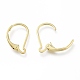 Brass Leverback Earring Findings X-KK-Z007-27G-2