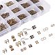 Jewelry Findings Box kit with Iron Earring Hooks Head Pins Open Eye Pins End Piece Chain Extensions FIND-PH0004-01AB-4