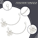 2 шт. цепочки для обуви с подвеской в виде паука из сплава FIND-AN0001-06-3