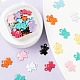 36Pcs 9 Colors Spray Painted Alloy Charms X1-FIND-LS0001-55-5