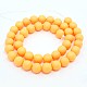 Round Shell Pearl Frosted Beads Strands BSHE-I002-10mm-01-2