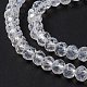 Crystal Glass Rondelle Beads Strands X-EGLA-F049C-03-6