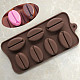 DIY Coffee Bean Shape Food Grade Silicone Molds SOAP-PW0001-104-1