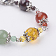 Chakra Jewelry Natural Gemstone Beaded Bracelets BJEW-JB03552-2