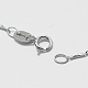 Rhodium Plated 925 Sterling Silver Chain Necklaces STER-F039-12P-3