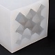 Stampi in silicone alimentare a forma di cubo sfaccettato a forma di rombo DIY-D097-09-6