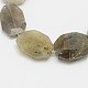 Faceted Oval Natural Labradorite Bead Strands G-M239-13-1