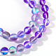 Chapelets de perles en pierre de lune synthétique G-S283-6mm-15-2