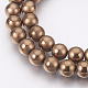 Chapelets de perles en hématite synthétique sans magnétiques G-F585-C08-8mm-1