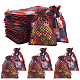 Ph pandahall オーガンジーギフトバッグ 60 個  2 スタイルタータンチェックオーガンジー巾着バッグ結婚式の記念品バッグジュエリーポーチバッグ誕生日パーティーフェスティバル  バレンタイン・デー  クリスマス  3.94x5.91 CON-PH0002-75-1