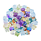 Superfindings 144 pièces 9 couleurs perles de verre peintes à la bombe transparentes GLAA-FH0001-62-1