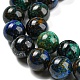 Natürliche Azurit Perlen Stränge G-P503-10MM-09-4