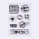シリコーン切手  DIYスクラップブッキング用  装飾的なフォトアルバム  カード作り  透明  17~43x23~88mm DIY-L010-Y16-1