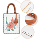 Наборы для изготовления сумок с цветочным узором своими руками&nbsp;DIY-WH0304-671B-4