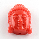 Perline di corallo tinto Buddha head sintetico CORA-R011-16B-1