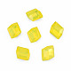 K9ガラスラインストーンカボション  尖ったバック＆バックメッキ  多面カット  平行四辺形  黄水晶  12x10.5x5.5mm MRMJ-N029-25-01-4