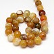 Natural Striped Agate/Banded Agate Beads Strands G-G581-12mm-06-2