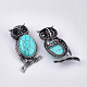Broches/pendentifs turquoise synthétique G-S353-05K-2