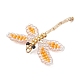 Подвески в виде стрекоз из стеклянных бусин PALLOY-MZ00983-02-4