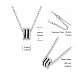 SHEGRACE Rhodium Plated 925 Sterling Silver Pendant Necklaces JN804A-4