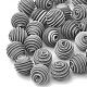 Handmade Polymer Clay Corrugated Beads CLAY-T009-10mm-M-2