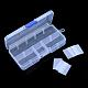 Recipientes de almacenamiento de abalorios de plástico CON-R008-02-3