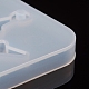 Moldes colgantes de silicona de fundición de resina de copo de nieve navideño DIY-WH0162-57-3