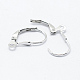 925 Sterling Silver Leverback Hoop Earrings STER-L054-59P-2